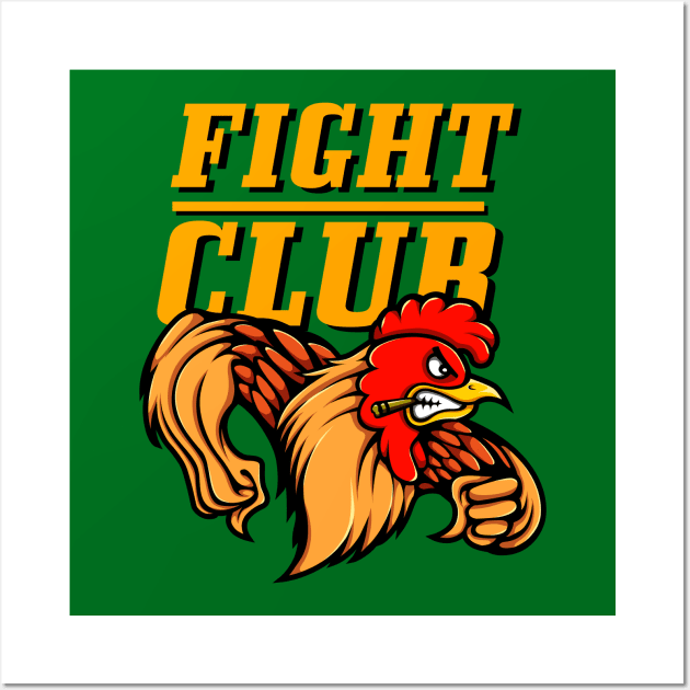 Fighting Rooster Wall Art by RadCoolguy